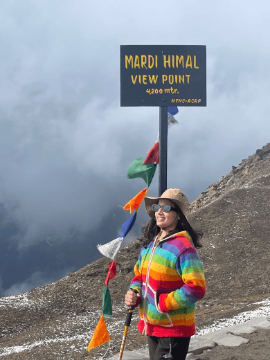 Jyoti at Mardi Himal view point